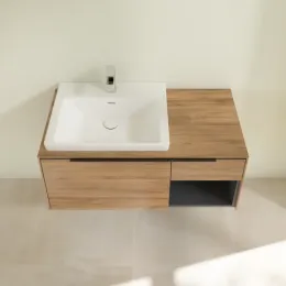 Villeroy & Boch Subway 3.0 Тумба под раковину, 2 выдвижных ящика, 1001 x 423 x 516 mm, Oak Kansas / Oak Kansas C57201RH