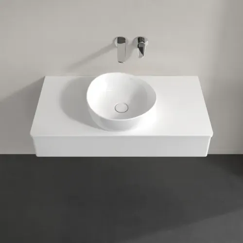 Villeroy & Boch Antao Тумба под раковину, с подсветкой, 1 выдвижной ящик, 1000 x 190 x 500 mm, лицевая поверхность без текстурированной отделки, Glossy White Lacquer / Glossy White Lacquer L09010GF