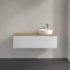 Villeroy & Boch Antao Тумба под раковину, 1 выдвижной ящик, 1200 x 360 x 500 mm, лицевая поверхность без текстурированной отделки, Glossy White Lacquer / Honey Oak K34051GF
