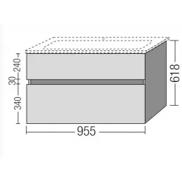 Тумба под раковину Villeroy & Boch Verity Line B66000VC