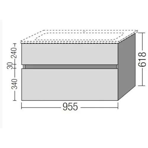 Тумба под раковину Villeroy & Boch Verity Line B66000VC