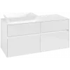 Villeroy & Boch Collaro Тумба под раковину, с подсветкой, 4 выдвижных ящика, 1200 x 548 x 500 mm, Glossy White / Glossy White C113B0DH