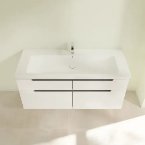 Villeroy & Boch Subway 2.0 Тумба под раковину, 4 выдвижных ящика, 1287 x 590 x 449 mm, Glossy White A91600DH