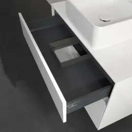 Villeroy & Boch Collaro Тумба под раковину, с подсветкой, 2 выдвижных ящика, 800 x 548 x 500 mm, Glossy White / Glossy White C037B0DH
