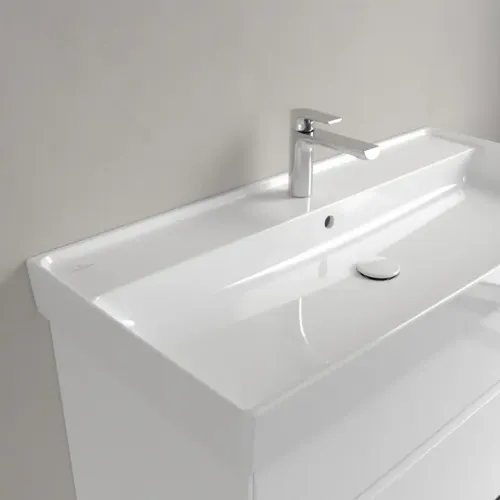 Villeroy & Boch Collaro Pаковина для установки на тумбу, 1000 x 470 x 160 mm, Альпийский белый, с переливом 4A33A501