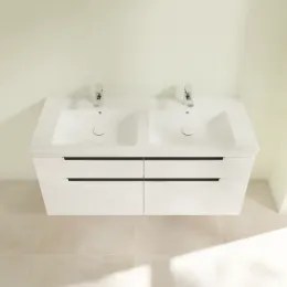 Villeroy & Boch Subway 2.0 Тумба под раковину, 4 выдвижных ящика, 1287 x 590 x 449 mm, Glossy White A91710DH