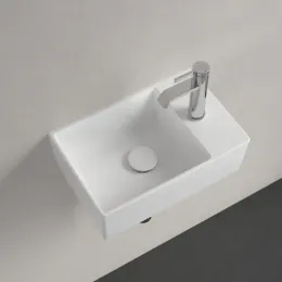 Villeroy & Boch Memento 2.0 Раковина компактная, 400 x 260 x 111 mm, Альпийский белый CeramicPlus, без перелива, шлифованный 43234GR1