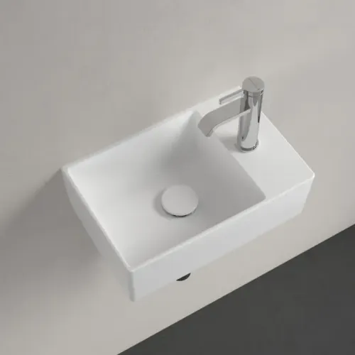 Villeroy & Boch Memento 2.0 Раковина компактная, 400 x 260 x 111 mm, Альпийский белый CeramicPlus, без перелива, шлифованный 43234GR1