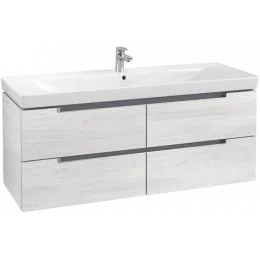 Villeroy & Boch Subway 2.0 Тумба под раковину, 4 выдвижных ящика, 1287 x 520 x 449 mm, White Wood A69800E8