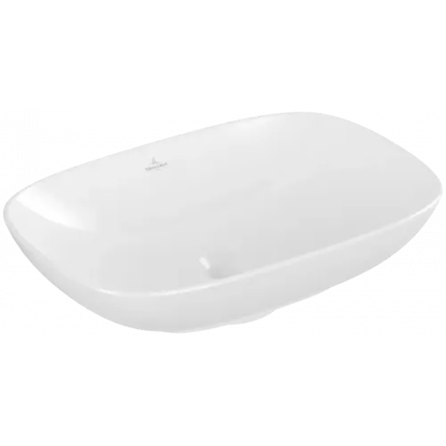 Villeroy & Boch Loop & Friends Раковина для установки на столешницу, 560 x 380 x 120 mm, Альпийский белый CeramicPlus, без перелива 4A4901R1