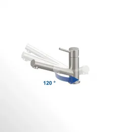 Villeroy & Boch Como Shower Window Однорычажный смеситель для мойки Однорычажный смеситель для мойки, выкл Нержавеющая сталь, Сплошная нержавеющая сталь 925800LC