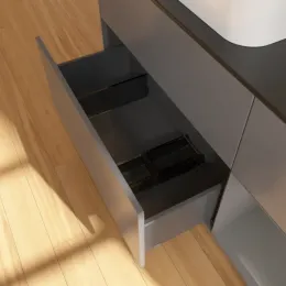 Villeroy & Boch Finion Тумба под раковину, с подсветкой, 3 выдвижных ящика, 1200 x 603 x 501 mm, Anthracite Matt Lacquer / Anthracite Matt Lacquer F692GKGK