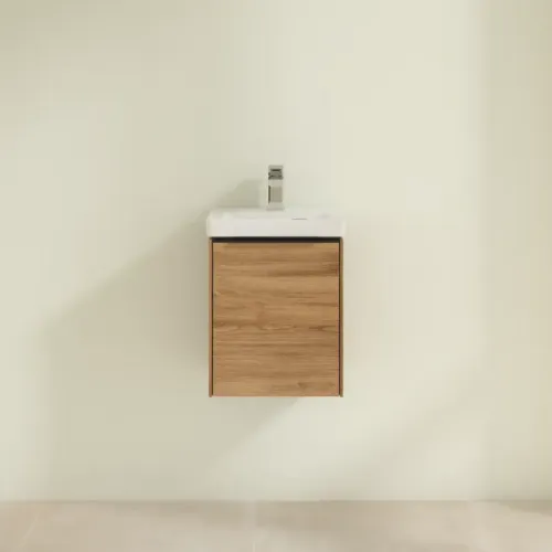 Villeroy & Boch Subway 3.0 Тумба под раковину, 1 дверь, 351 x 429 x 309 mm, Oak Kansas C58301RH