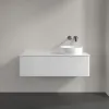 Villeroy & Boch Antao Тумба под раковину, с подсветкой, 1 выдвижной ящик, 1200 x 360 x 500 mm, лицевая поверхность без текстурированной отделки, Glossy White Lacquer / Glossy White Lacquer L34010GF