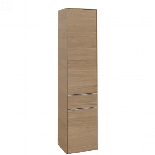 Villeroy & Boch Subway 3.0 Шкаф-пенал, 2 двери, 1 выдвижной ящик, 400 x 1710 x 362 mm, Nordic Oak / Nordic Oak C59100VJ