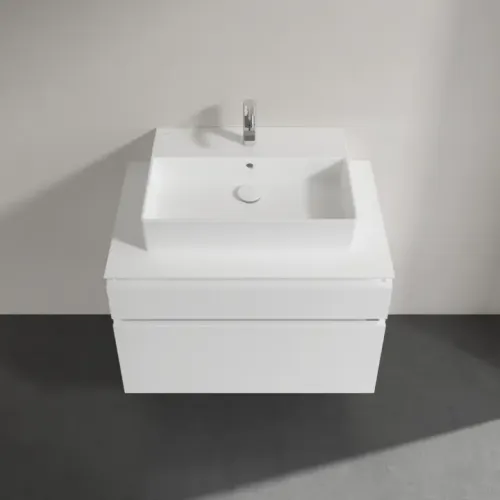 Villeroy & Boch Legato Тумба под раковину, 2 выдвижных ящика, 800 x 550 x 500 mm, Glossy White / Glossy White B60200DH