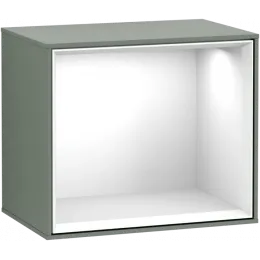 Villeroy & Boch Finion Стеллаж, с подсветкой, 418 x 340 x 270 mm, Olive Matt Lacquer / Glossy White Lacquer G580GFGM