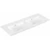 Villeroy & Boch Venticello Двойная раковина для установки на тумбу, 1300 x 500 x 170 mm, Альпийский белый CeramicPlus, с переливом 4111DLR1