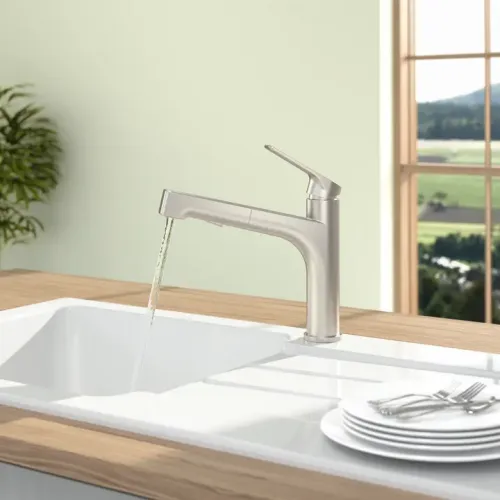 Villeroy & Boch Junis Sky Shower Однорычажный смеситель для мойки Однорычажный смеситель для мойки, выкл Нержавеющая сталь, Сплошная нержавеющая сталь 928200LC