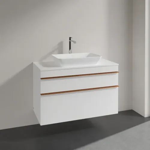 Villeroy & Boch Venticello Тумба под раковину, 2 выдвижных ящика, 957 x 606 x 502 mm, Glossy White / Glossy White A94105DH