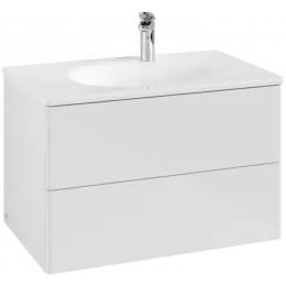 Villeroy & Boch Antao Тумба под раковину, 2 выдвижных ящика, 788 x 504 x 496 mm, лицевая поверхность без текстурированной отделки, Glossy White Lacquer K04000GF