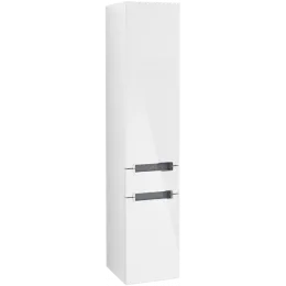Villeroy & Boch Subway 2.0 Шкаф-пенал, 1 выдвижной ящик, 2 двери, 350 x 1650 x 370 mm, Glossy White A70710DH