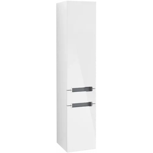 Villeroy & Boch Subway 2.0 Шкаф-пенал, 1 выдвижной ящик, 2 двери, 350 x 1650 x 370 mm, Glossy White A70710DH