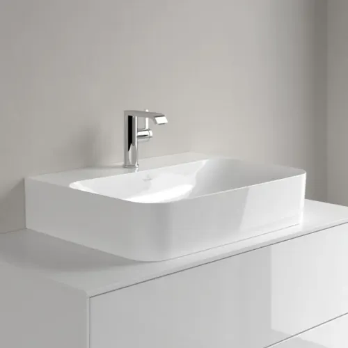 Villeroy & Boch Finion Pаковина, 600 x 470 x 164 mm, Альпийский белый CeramicPlus, со скрытым переливом, шлифованный 41686CR1