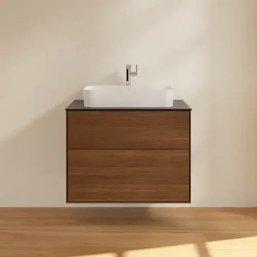 Villeroy & Boch Finion Тумба под раковину, 2 выдвижных ящика, 800 x 603 x 501 mm, Walnut Veneer F34200GN