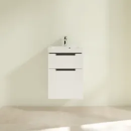 Villeroy & Boch Subway 2.0 Тумба под раковину, 2 выдвижных ящика, 440 x 590 x 351 mm, Glossy White A90610DH