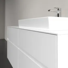 Villeroy & Boch Collaro Тумба под раковину, с подсветкой, 4 выдвижных ящика, 1200 x 548 x 500 mm, Glossy White / Glossy White C083B0DH