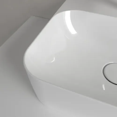 Villeroy & Boch Finion Раковина компактная, 430 x 390 x 140 mm, Альпийский белый CeramicPlus, без перелива, шлифованный 43644LR1