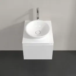 Villeroy & Boch Legato Тумба под раковину, 1 выдвижной ящик, 450 x 380 x 500 mm, Glossy White / Glossy White B56500DH