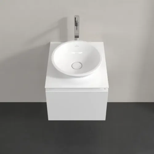 Villeroy & Boch Legato Тумба под раковину, 1 выдвижной ящик, 450 x 380 x 500 mm, Glossy White / Glossy White B56500DH