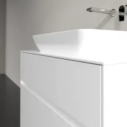 Villeroy & Boch Collaro Тумба под раковину, с подсветкой, 2 выдвижных ящика, 800 x 548 x 500 mm, Glossy White / Glossy White C108B0DH