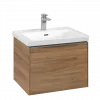 Villeroy & Boch Subway 3.0 Тумба под раковину, с подсветкой, 1 выдвижной ящик, 572 x 429 x 478 mm, Oak Kansas C577L0RH
