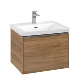 Villeroy & Boch Subway 3.0 Тумба под раковину, с подсветкой, 1 выдвижной ящик, 572 x 429 x 478 mm, Oak Kansas C577L0RH