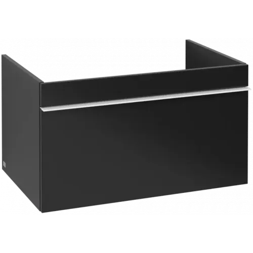Villeroy & Boch Venticello Тумба под раковину, 1 выдвижной ящик, 753 x 420 x 502 mm, Black Matt Lacquer / Black Matt Lacquer A93402PD
