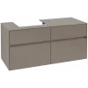 Villeroy & Boch Collaro Тумба под раковину, 4 выдвижных ящика, 1200 x 548 x 500 mm, Truffle Grey / Truffle Grey C07100VG