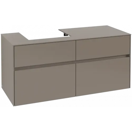 Villeroy & Boch Collaro Тумба под раковину, 4 выдвижных ящика, 1200 x 548 x 500 mm, Truffle Grey / Truffle Grey C07100VG