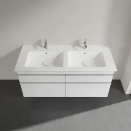 Villeroy & Boch Venticello Тумба под раковину, 4 выдвижных ящика, 1253 x 590 x 502 mm, Glossy White / Glossy White A93001DH
