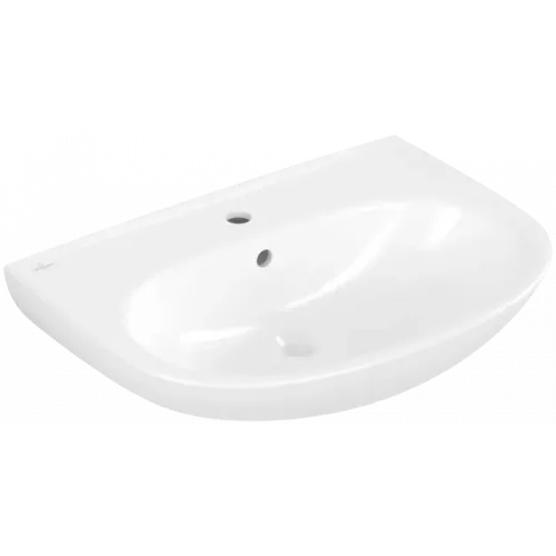 Villeroy & Boch O.novo Pаковина, 650 x 480 x 180 mm, Альпийский белый, с переливом 4A406501