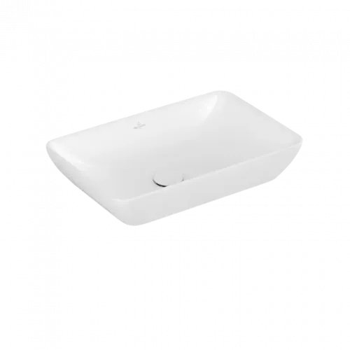 Villeroy & Boch Venticello Надстраиваемый полуутопленный умывальник, 555 x 360 x 110 mm, Stone White CeramicPlus, с переливом 411355RW