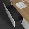 Villeroy & Boch Antao Тумба под раковину, с подсветкой, 2 выдвижных ящика, 1600 x 360 x 500 mm, лицевая поверхность без текстурированной отделки, Glossy White Lacquer / Honey Oak L38051GF