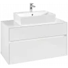 Villeroy & Boch Collaro Тумба под раковину, с подсветкой, 2 выдвижных ящика, 1000 x 548 x 500 mm, Glossy White / Glossy White C125B0DH