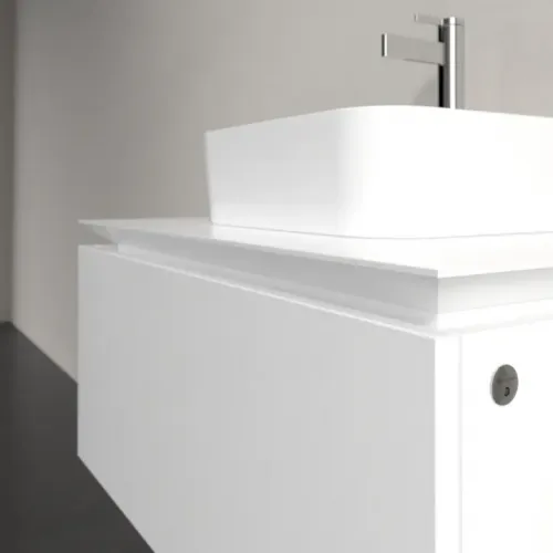 Villeroy & Boch Legato Тумба под раковину, с подсветкой, 1 выдвижной ящик, 800 x 380 x 500 mm, Glossy White / Glossy White B733L0DH