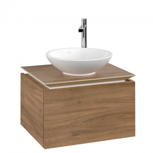 Villeroy & Boch Legato Тумба под раковину, 1 выдвижной ящик, 600 x 380 x 500 mm, Oak Kansas / Oak Kansas B56700RH