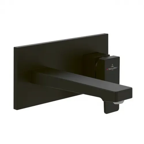 Смеситель Villeroy & Boch Architectura Square TVW125003000K5 для раковины, черный матовый TVW125003000K5