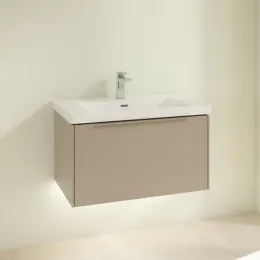 Villeroy & Boch Subway 3.0 Тумба под раковину, с подсветкой, 1 выдвижной ящик, 772 x 429 x 478 mm, Taupe C573L2VM