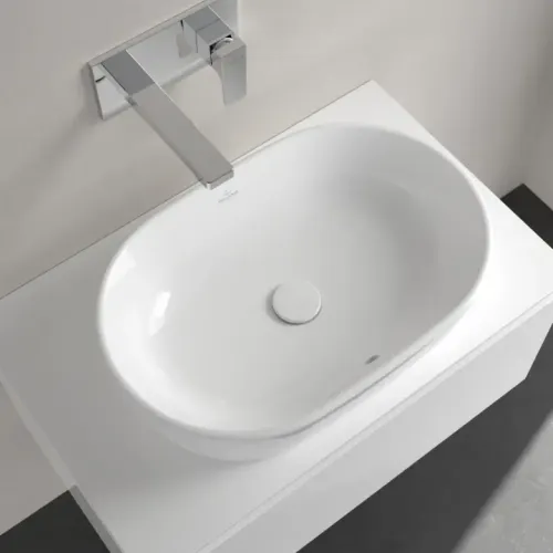 Villeroy & Boch Architectura Раковина для установки на столешницу, 600 x 400 x 155 mm, Альпийский белый, с переливом 5A266001